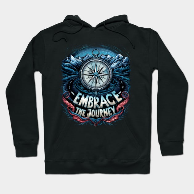 "Compass of Adventure - Nautical Exploration Design" Hoodie by WEARWORLD